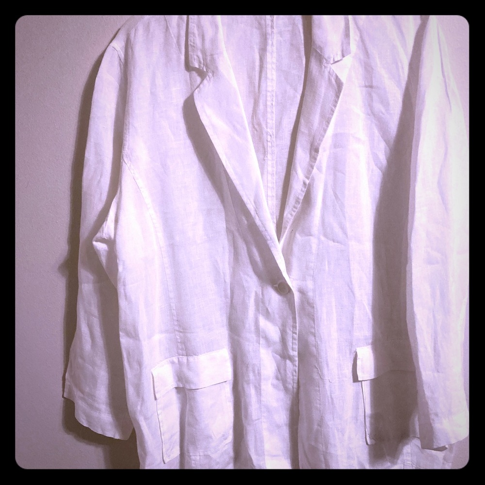 eileen fisher irish linen jacket